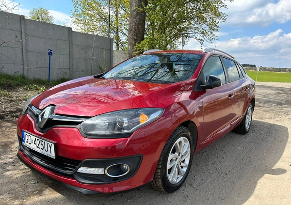 Renault Megane cena 29900 przebieg: 211000, rok produkcji 2015 z Gdańsk małe 79